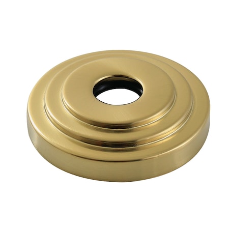Kingston Brass 3Inch OD Decorative Escutcheon Flange 34 Inch ID, Brushed Brass FLMODERN7